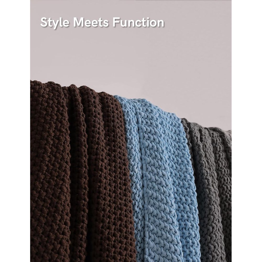 Chunky Cotton Knit Throw Blank - Throw Blanket Chunky Knit 评论和价格
