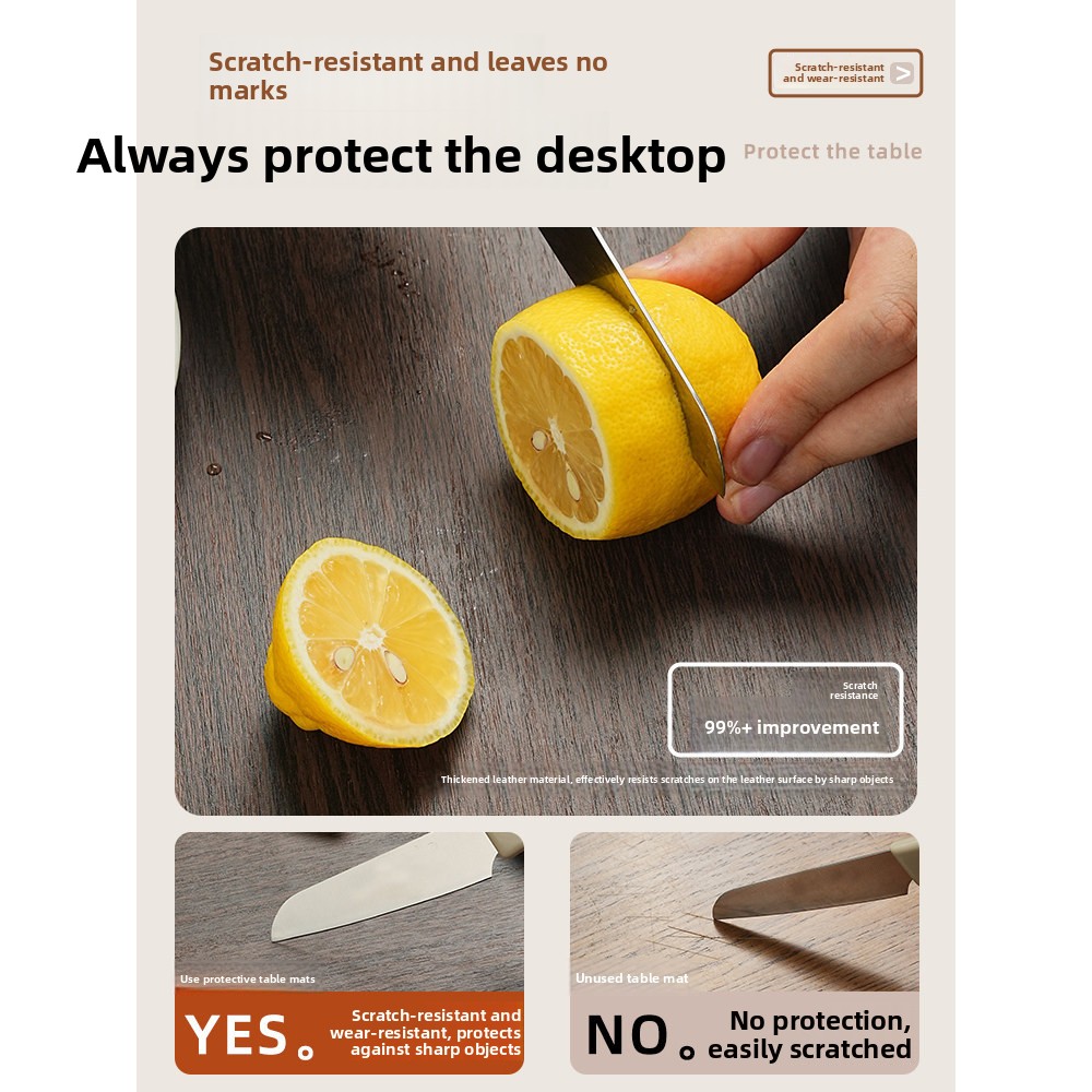 Faux Wood Grain Leather Table  - Home Textiles News 评论和价格