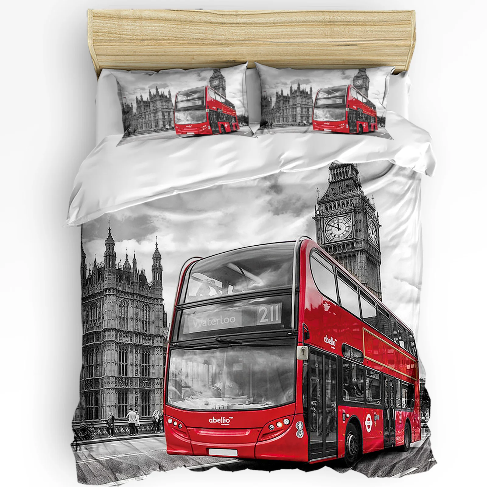 London Street Red Bus Big Ben  - Home Textiles London 评论和价格