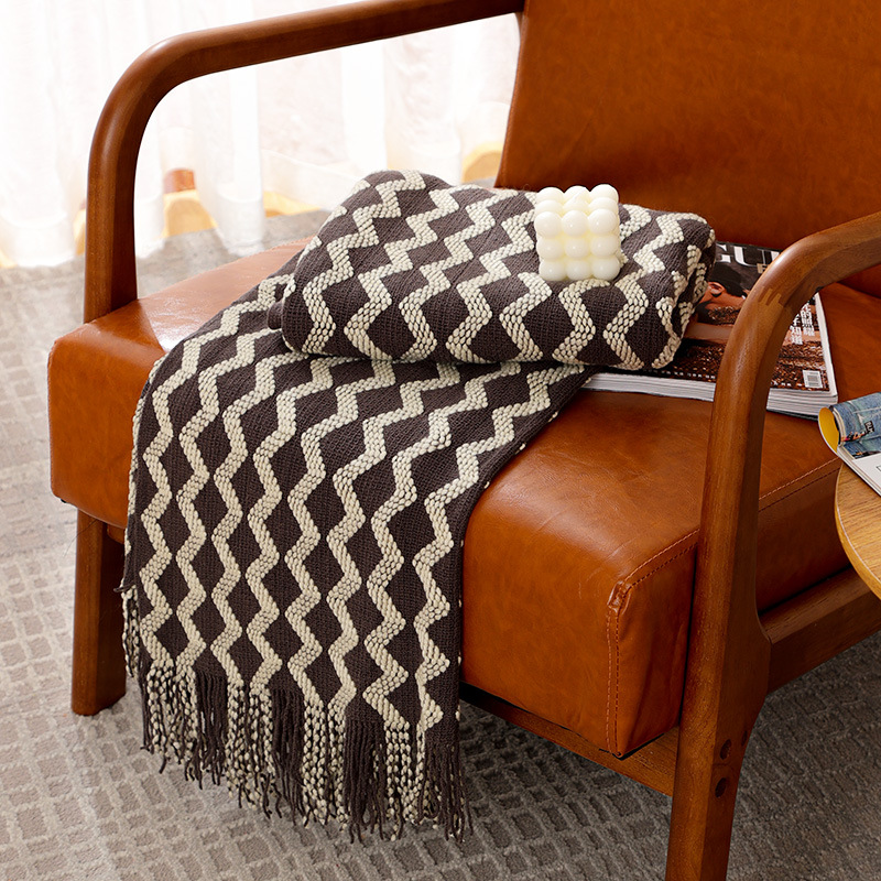 50x60inch Grey Knitted Throw B - Throw Blanket Chunky Knit 评论和价格