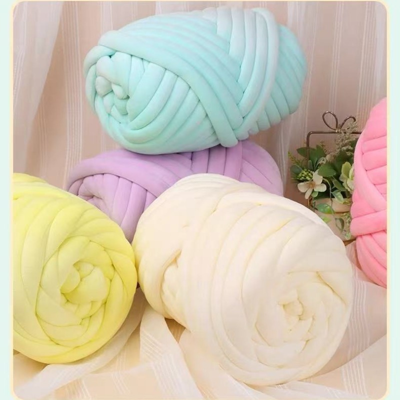 Jumbo Tubular Yarn Hand Knit A - Throw Blanket Chunky Knit 评论和价格