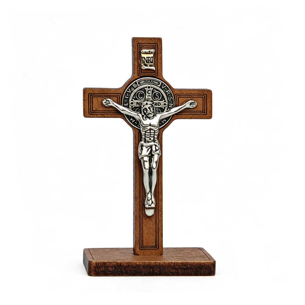 St Benedict Standing Crucifix  - Home Textiles Products 评论和价格