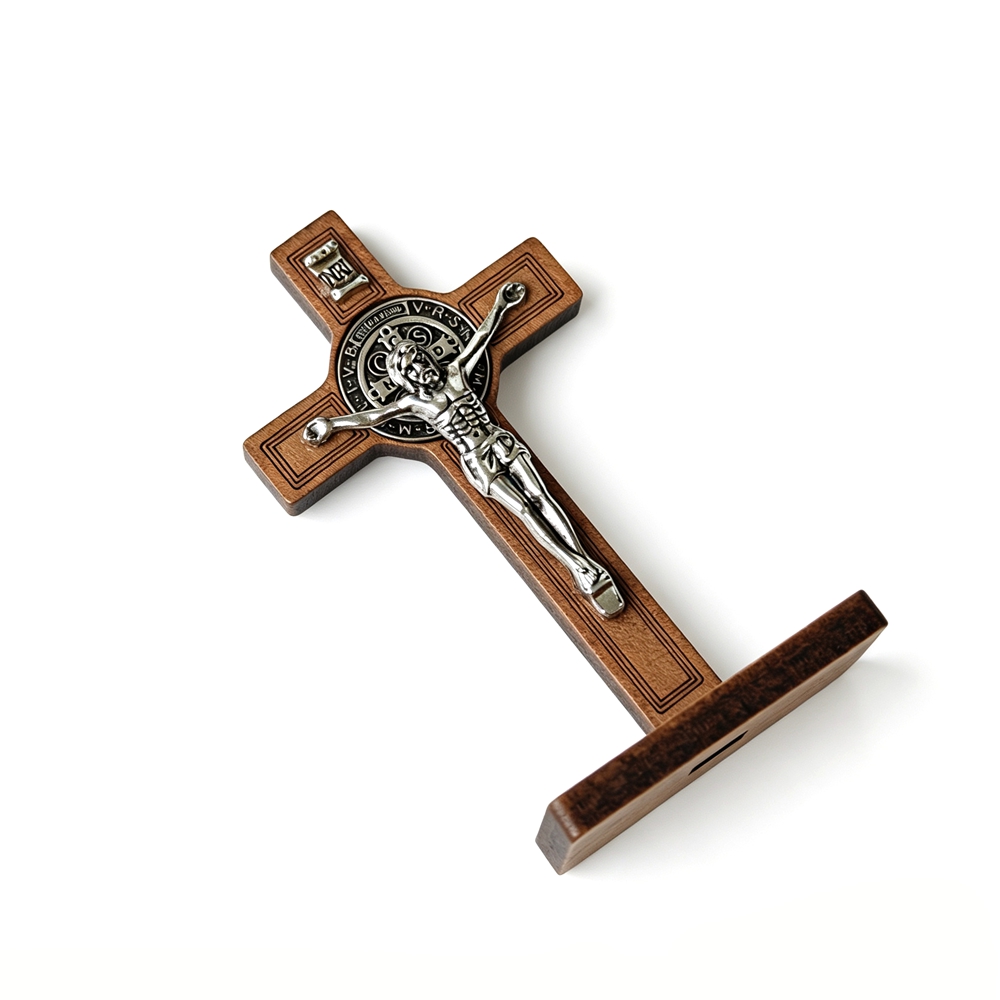 St Benedict Standing Crucifix  - Home Textiles Products 评论和价格