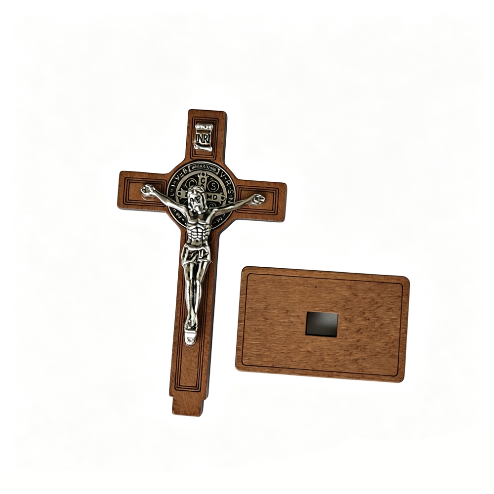 St Benedict Standing Crucifix  - Home Textiles Products 评论和价格