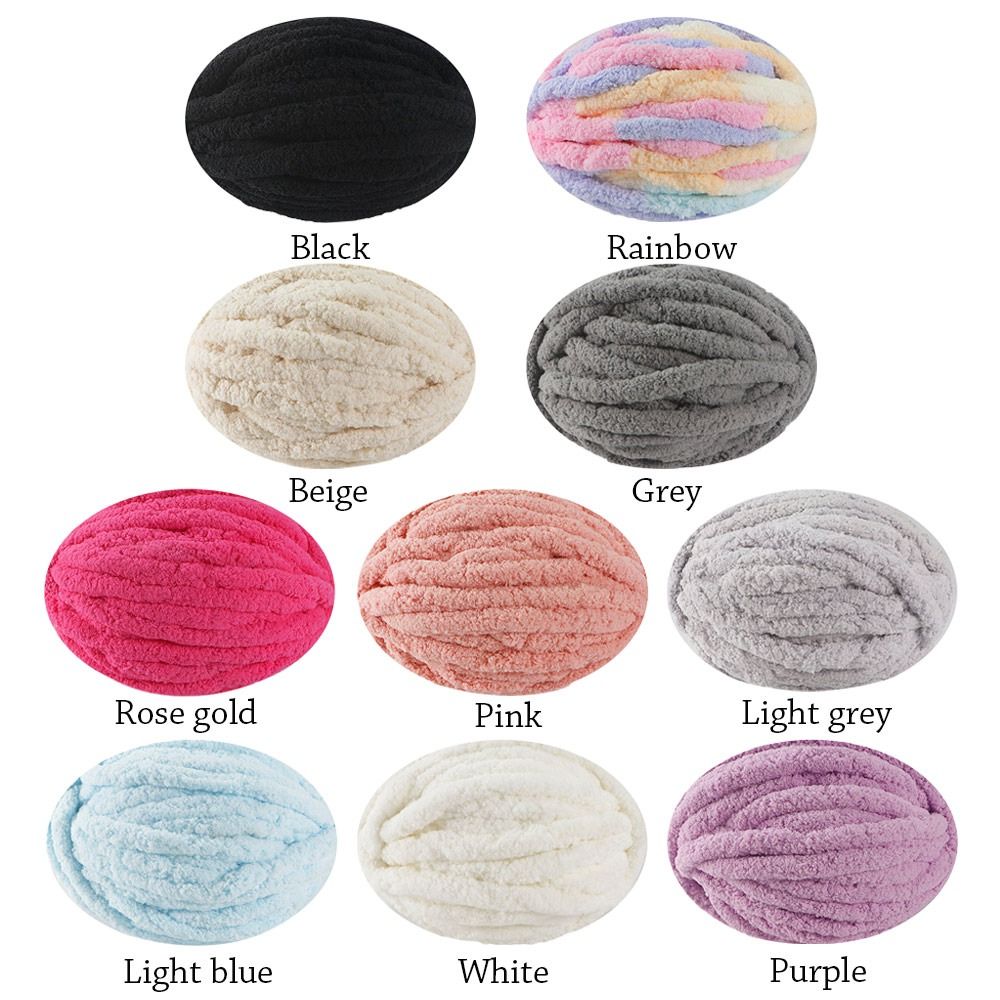 250g/Ball Multicolor Chenille  - Throw Blanket Chunky Knit 评论和价格