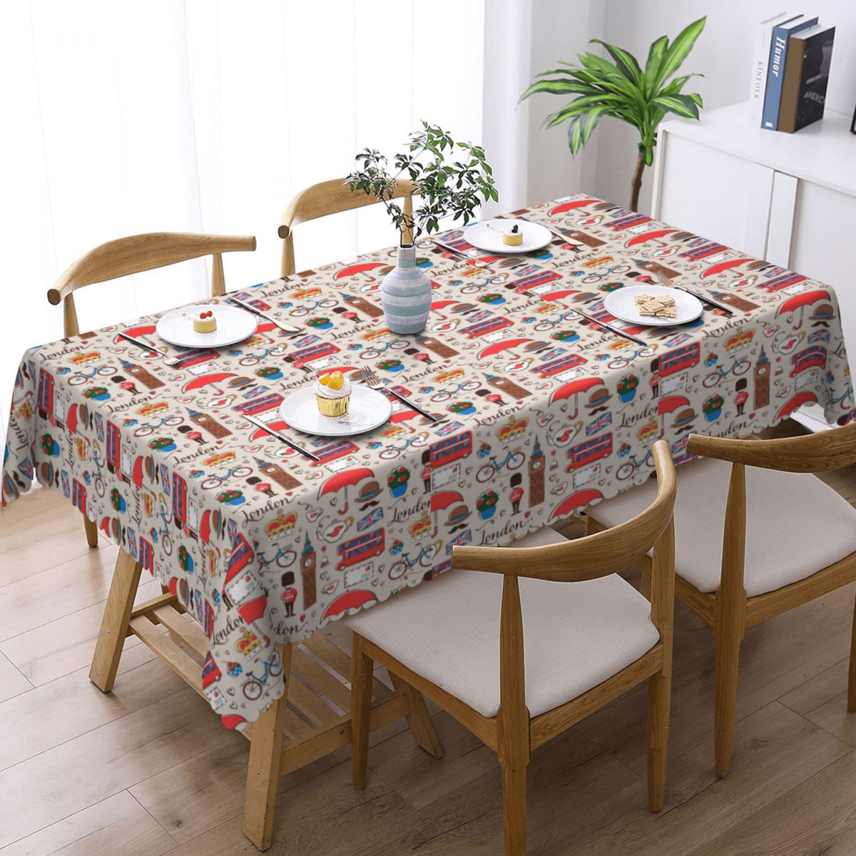 London Pattern Rectangular Tab - Home Textiles London 评论和价格