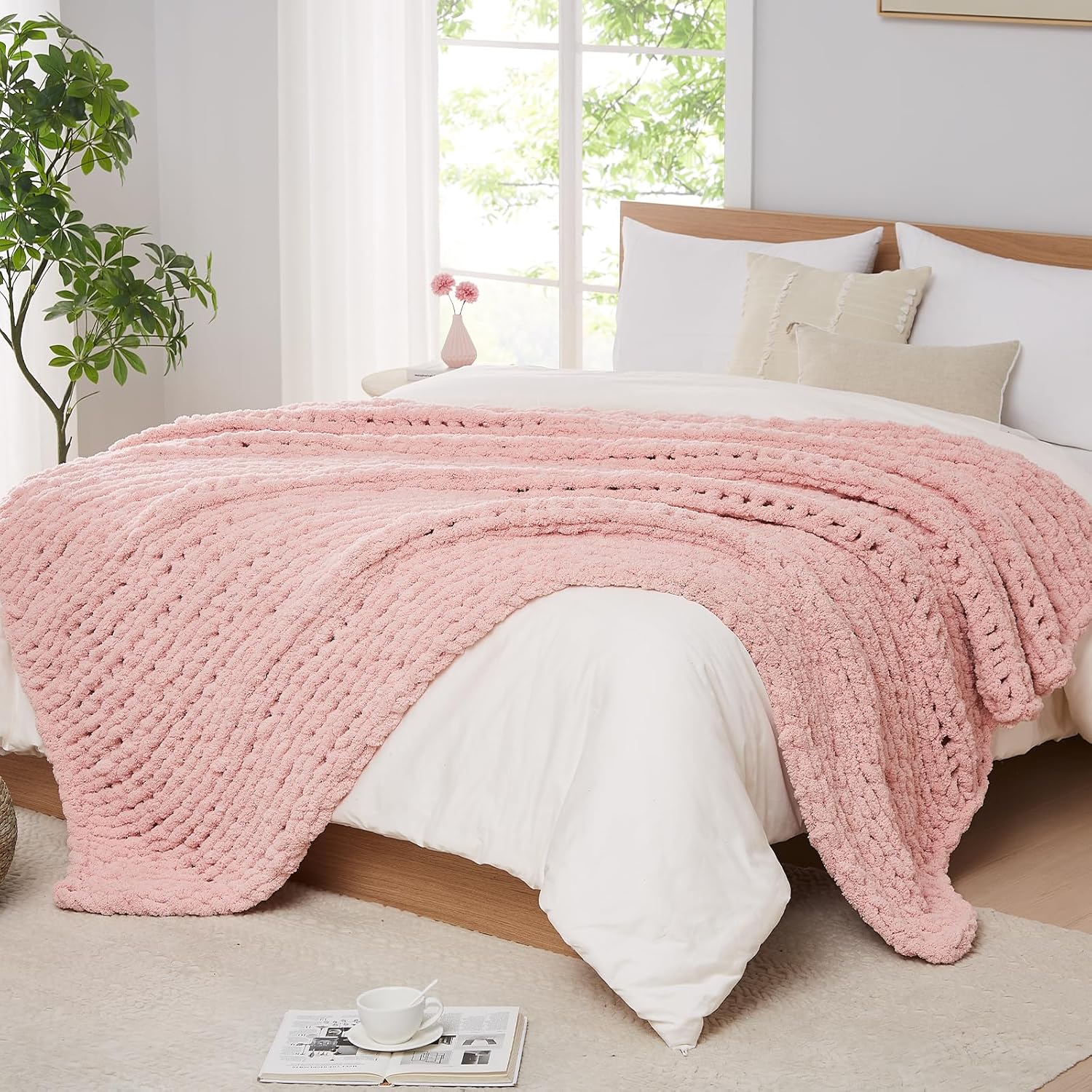 Chunky Knit Blanket Throw Chen - Throw Blanket Chunky Knit 评论和价格