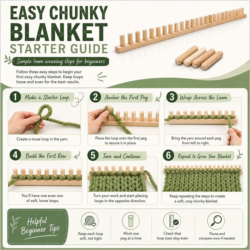 ABVG-Chunky Blanket Loom Kit,  - Throw Blanket Chunky Knit 评论和价格