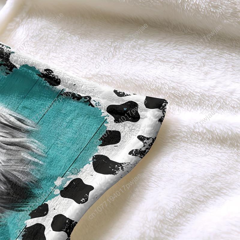 Cozy Soft Highland Cow Flannel - Throw Blanket Chunky Knit 评论和价格