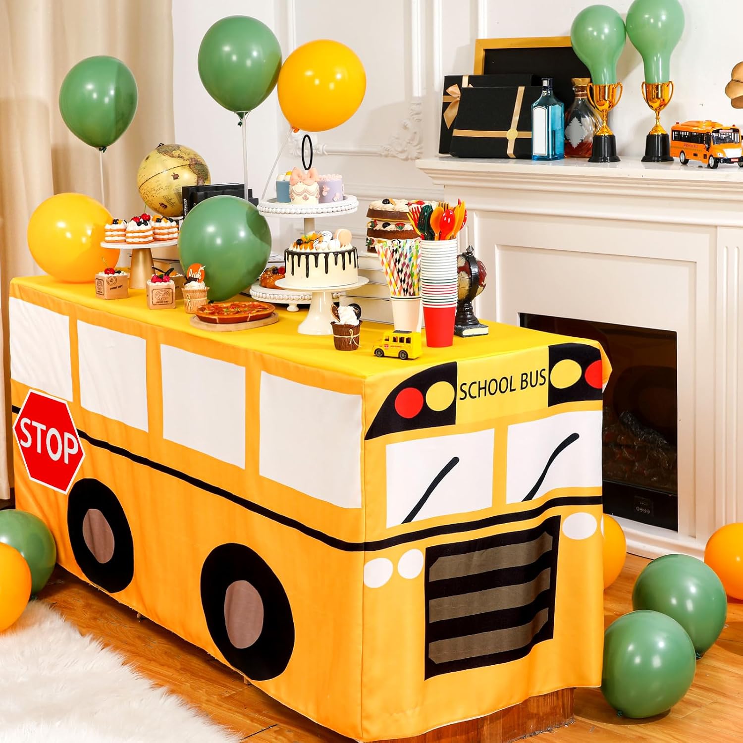 Cartoon School Bus Tablecloth  - Home Textiles News 评论和价格